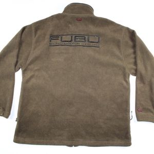 Vintage 90s FUBU Spell Out Hip Hop Fleece Jacket